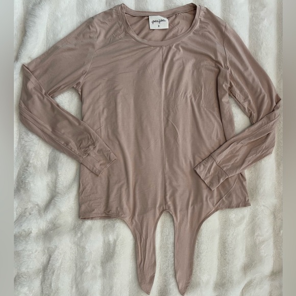 Pure Fiber Bamboo Women's Pink 2pc Loungewear Crew Neck Top & Jogger Set Size S - Picture 6 of 10